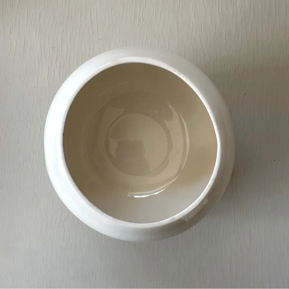 Votive Candle Round Vase with Ivy Leaves Pattern Biophilic Design